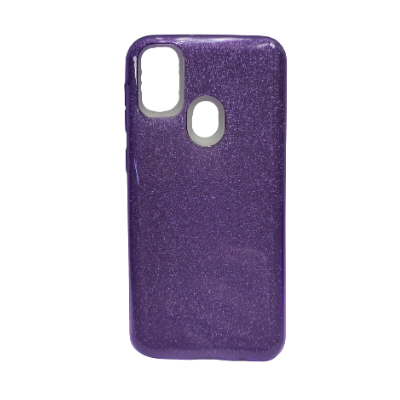 Чехол блестящий Samsung M21 (фиолетовый)