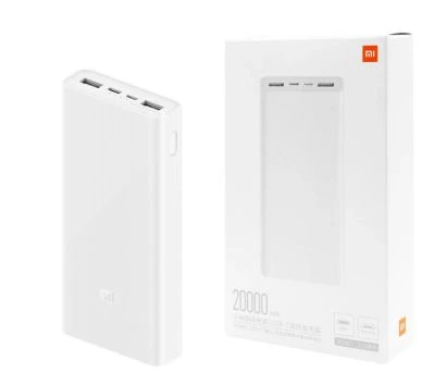 Power Bank Xiaomi Mi Power 3 20.000mAh Type-C White (PLM18ZM)